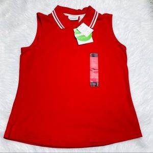 NEW Lizgolf Casual Swing Performance Tank Top Medium Red Golf Outdoor NWT